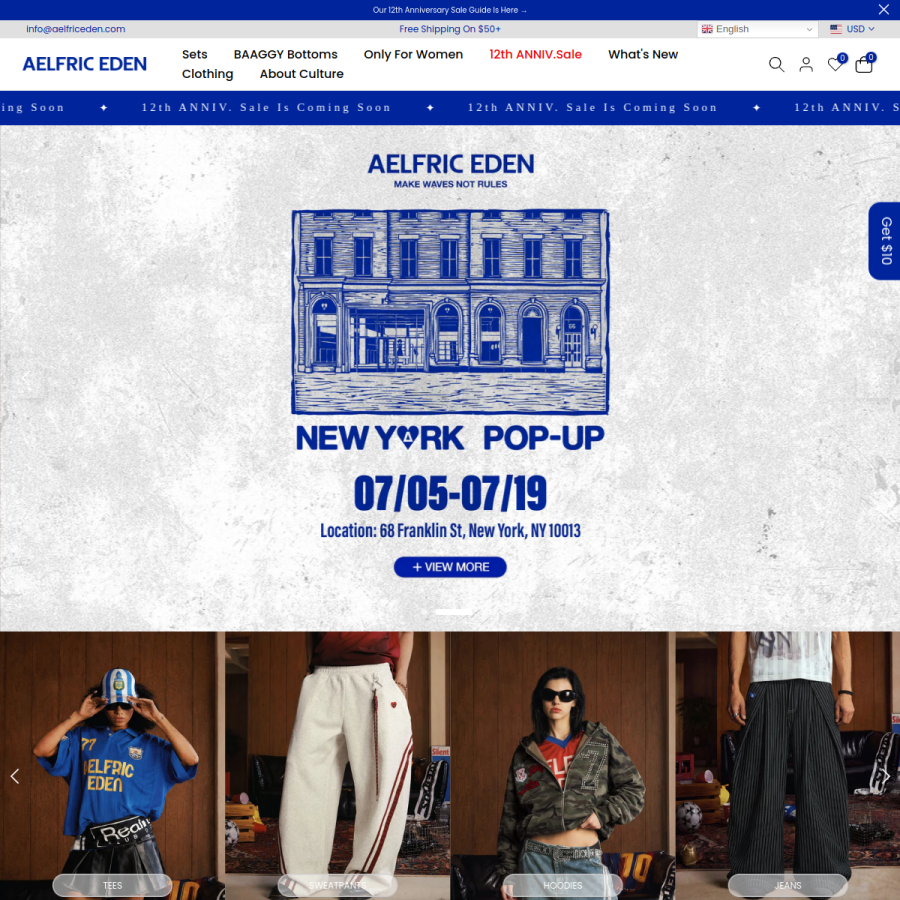 aelfriceden.com homepage screenshot