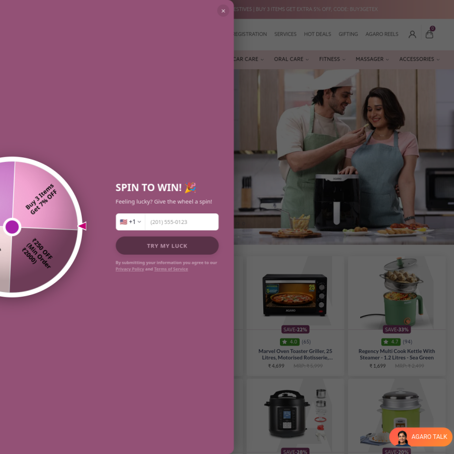 agarolifestyle.com homepage screenshot