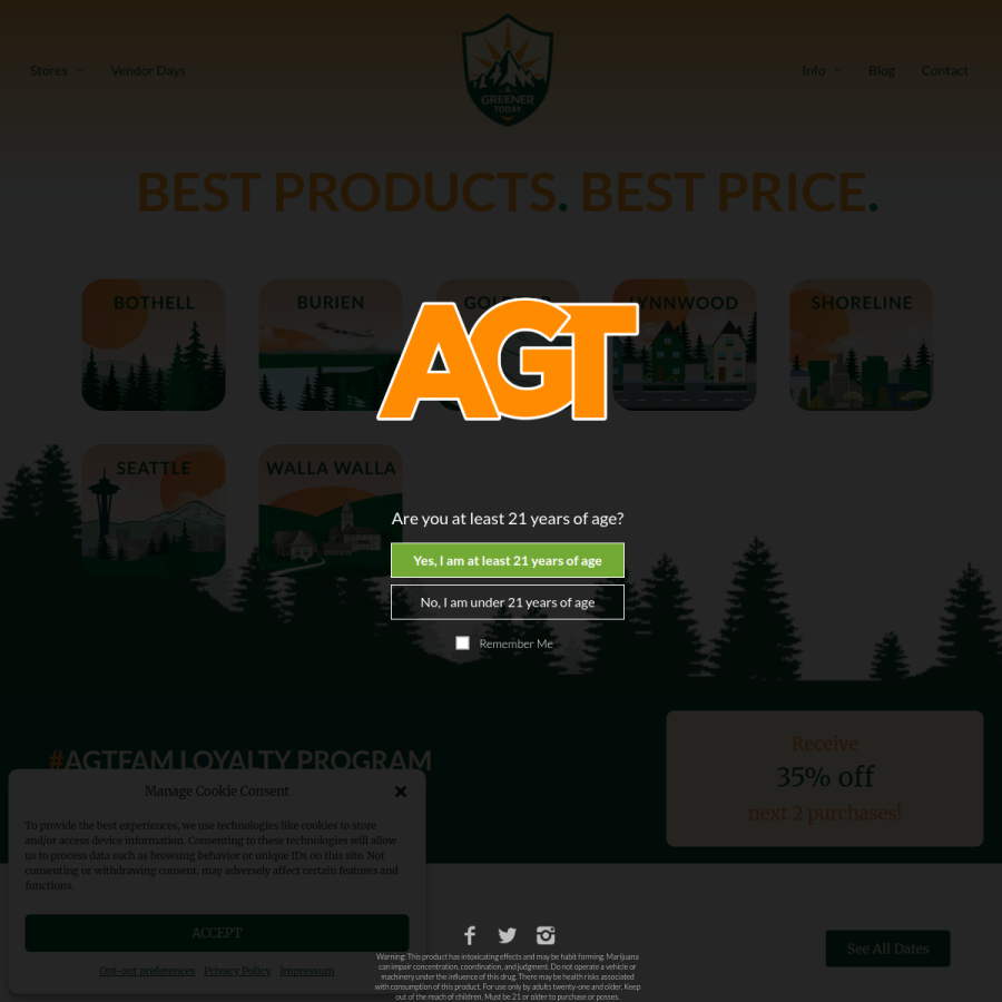 agreenertoday.com homepage screenshot
