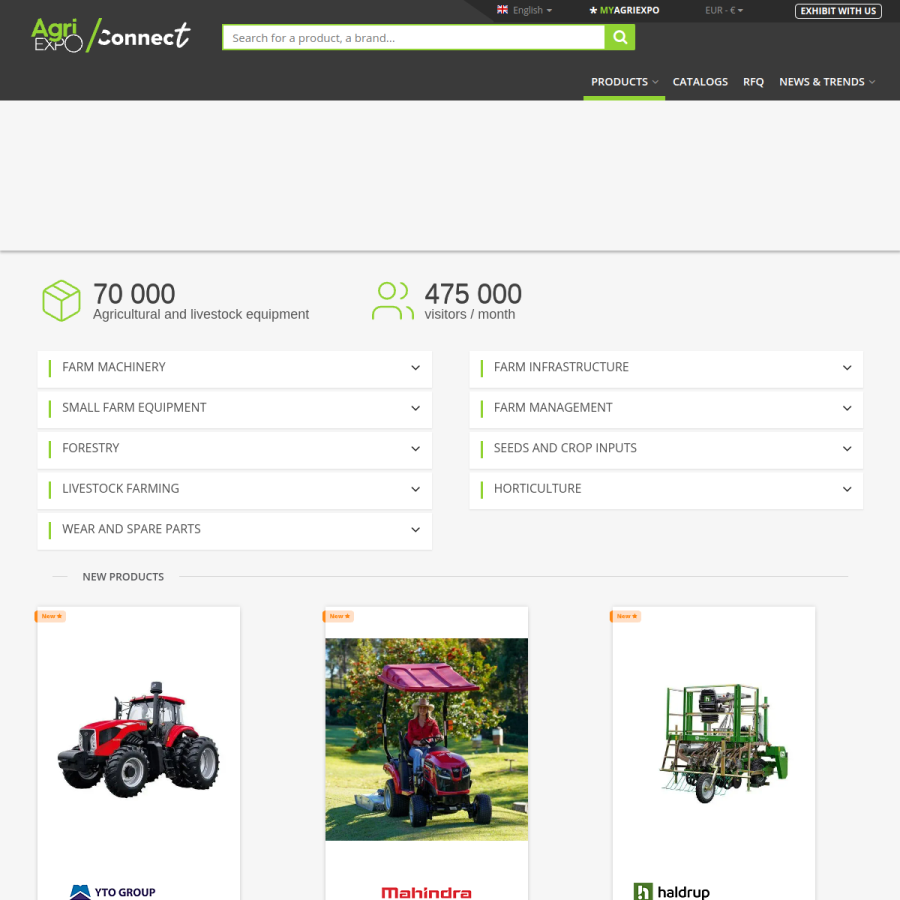 agriexpo.online homepage screenshot