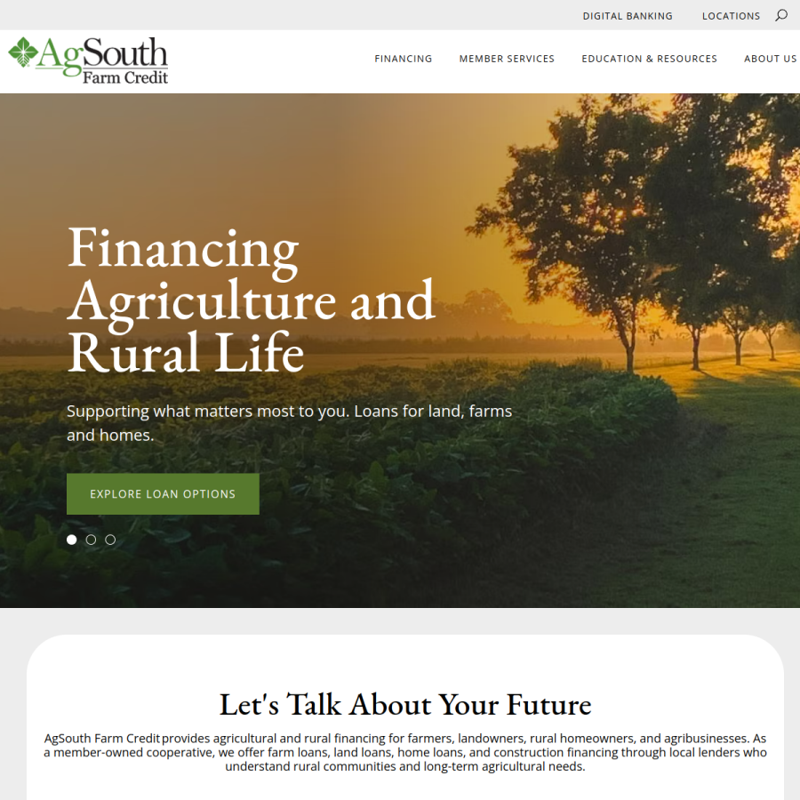 agsouthfc.com homepage screenshot