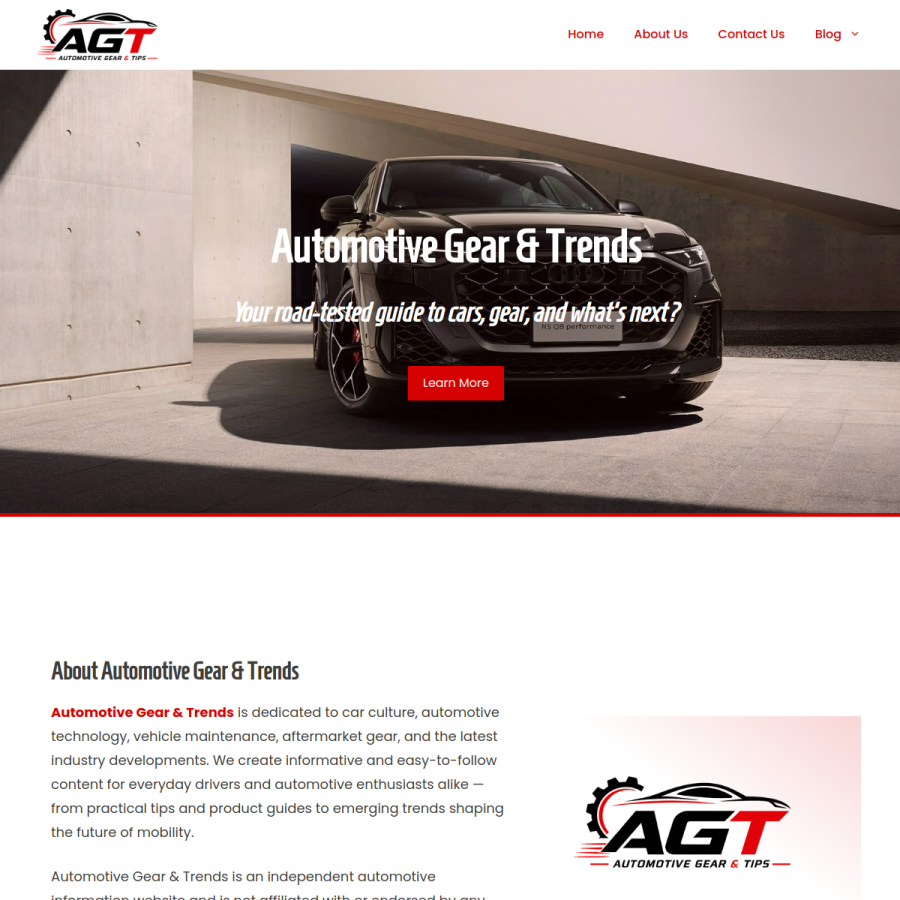 agtauto.com homepage screenshot