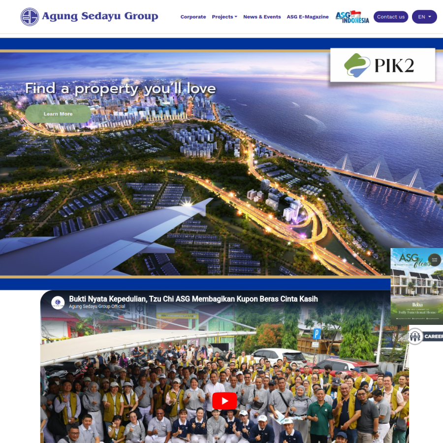 agungsedayu.com homepage screenshot