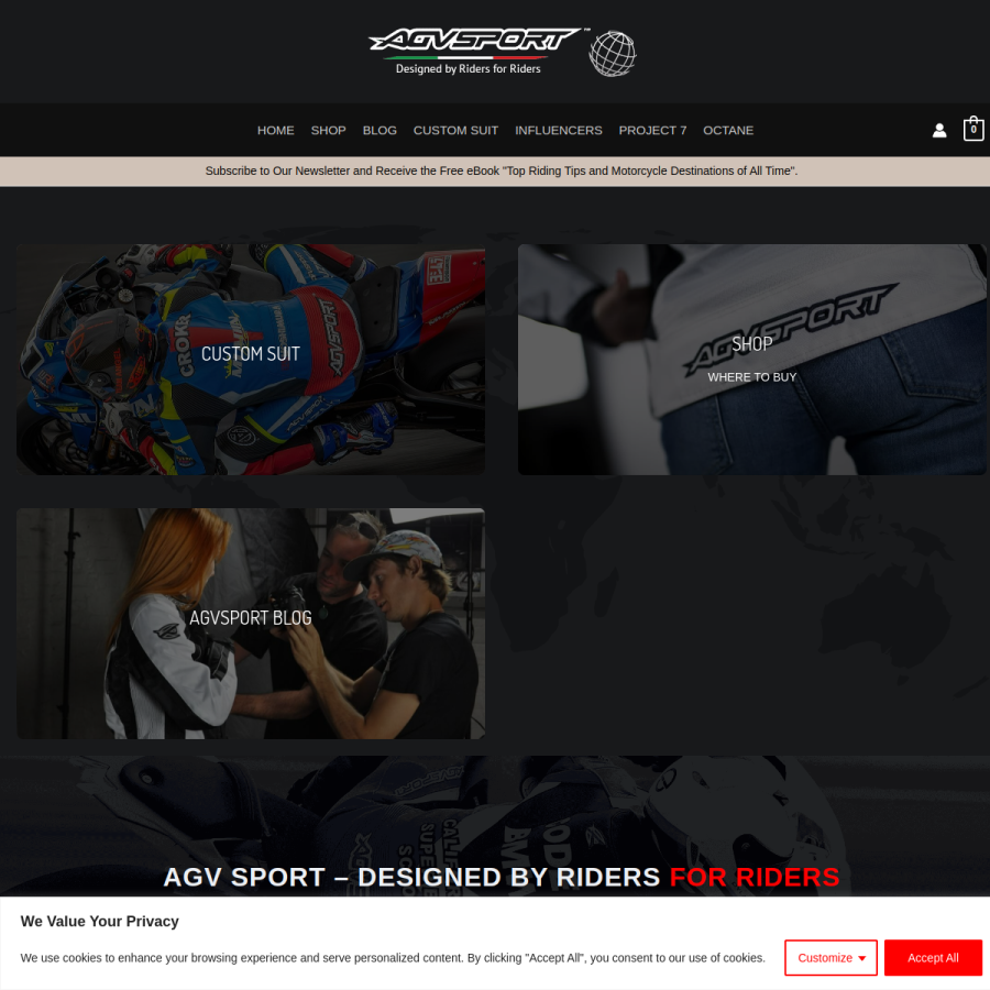 agvsport.com homepage screenshot