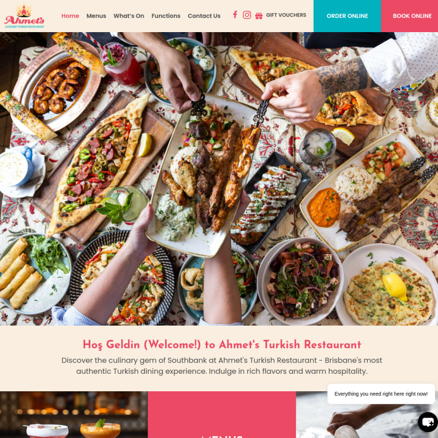 ahmets.com homepage screenshot