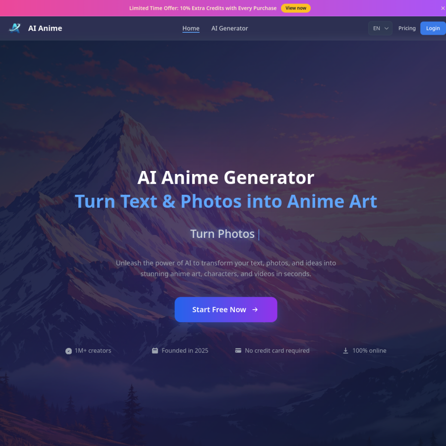 aianime.io homepage screenshot