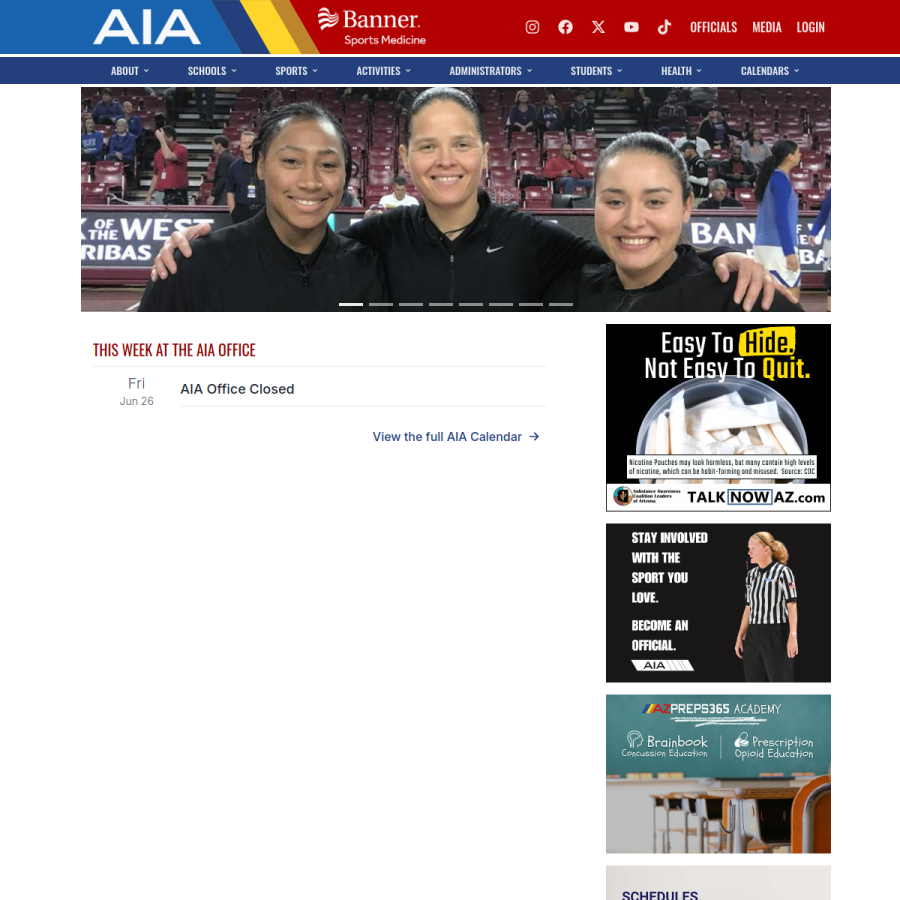 aiaonline.org homepage screenshot