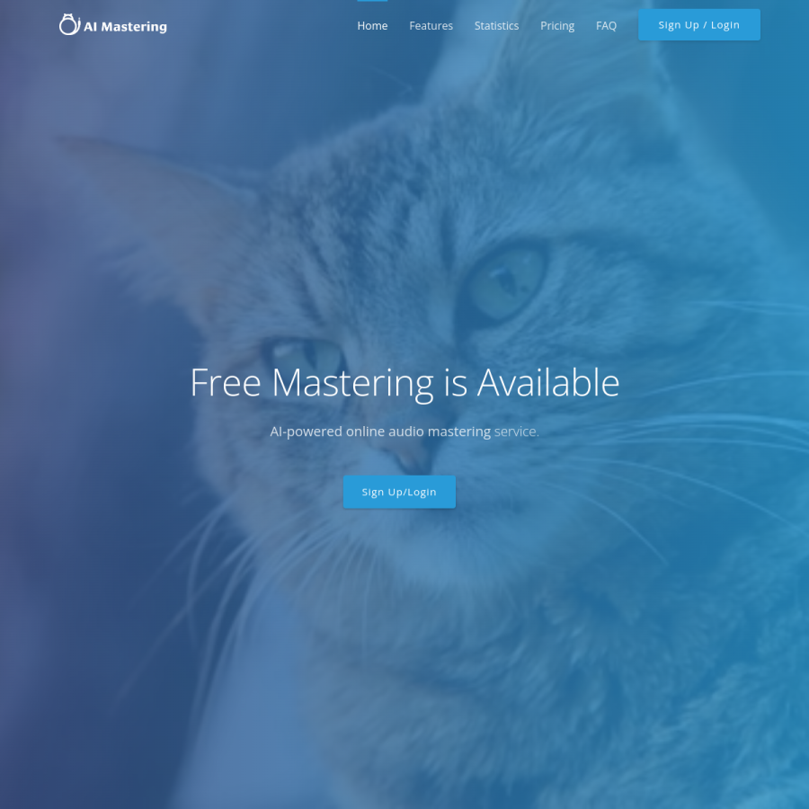 aimastering.com homepage screenshot