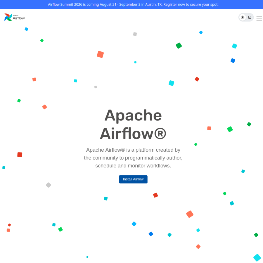 airflow.apache.org homepage screenshot