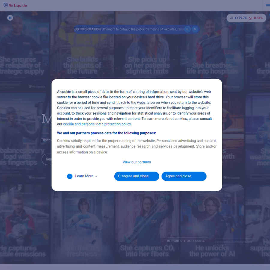 airliquide.com homepage screenshot
