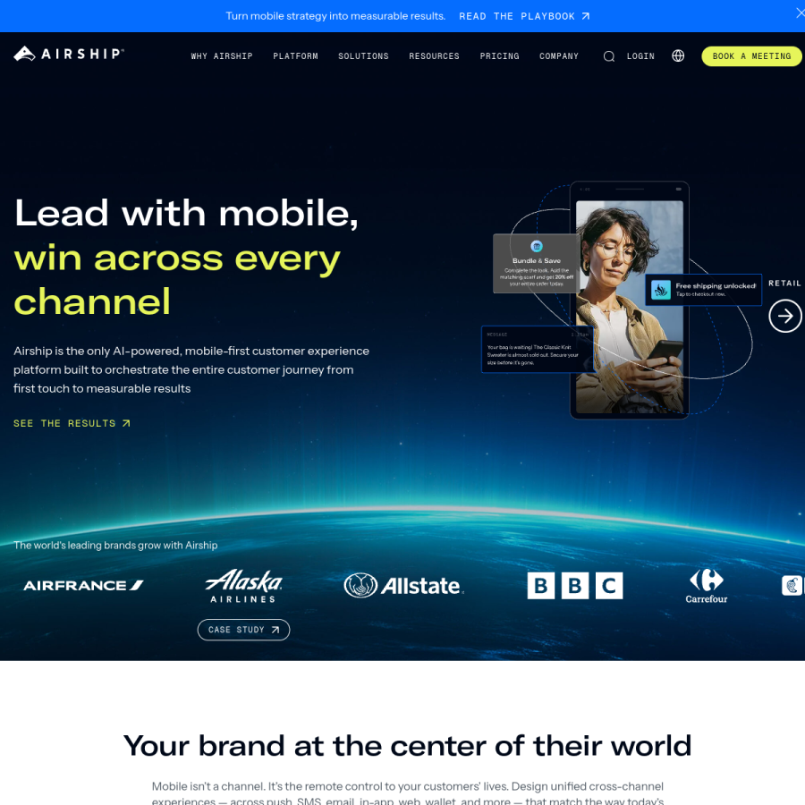 airship.com homepage screenshot