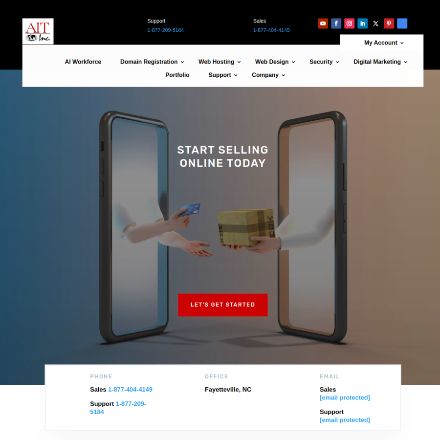 ait.com homepage screenshot