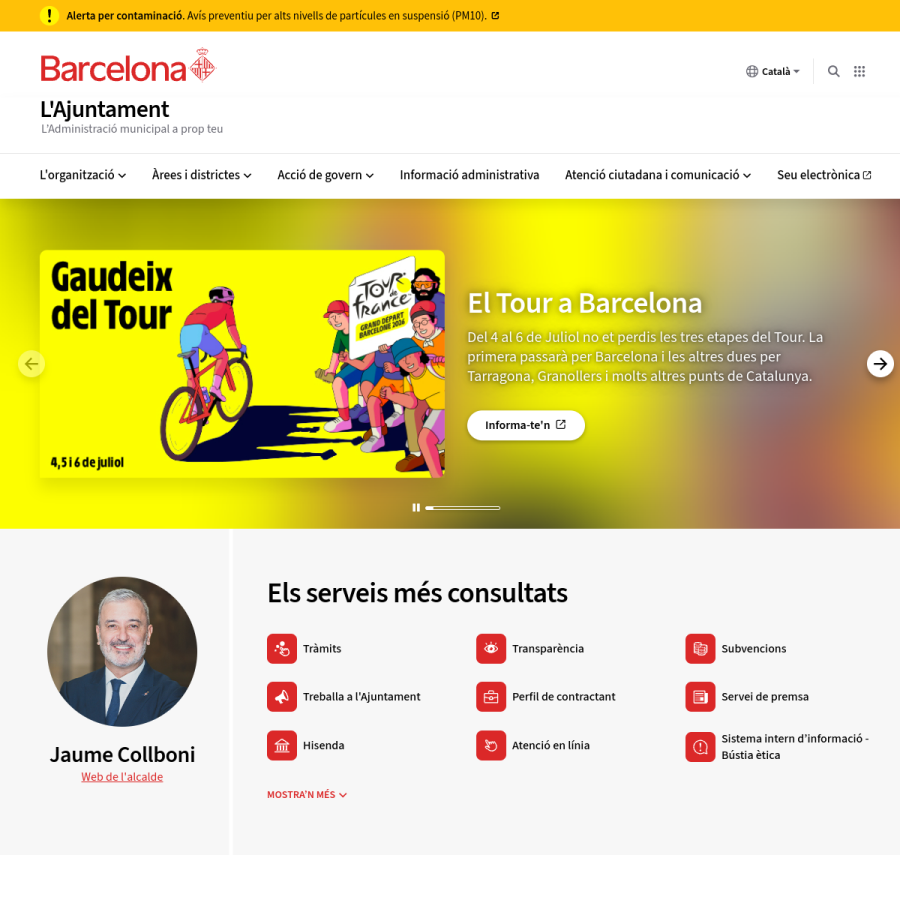 ajuntament.barcelona.cat homepage screenshot