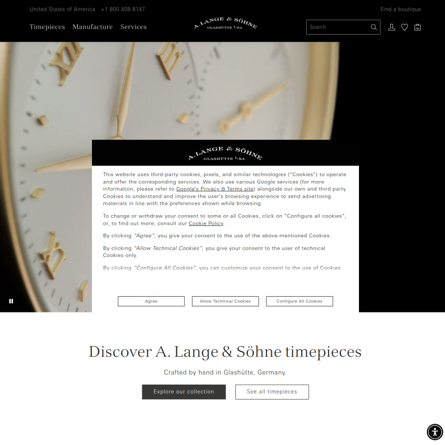 alange-soehne.com homepage screenshot