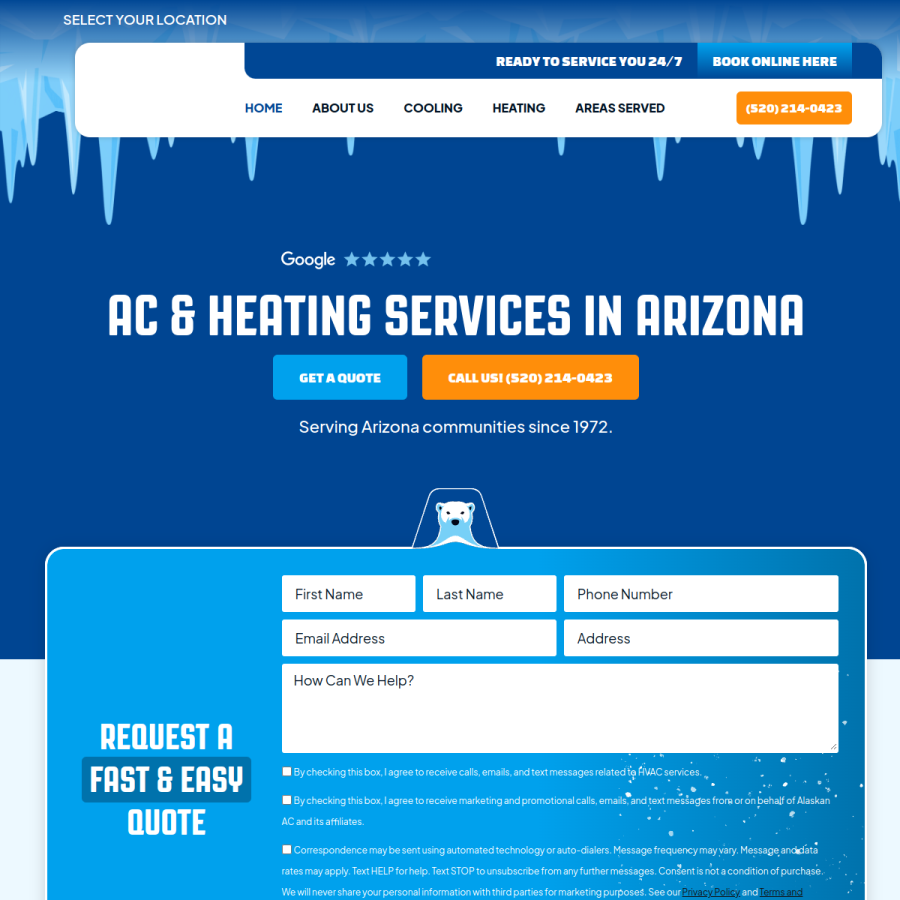 alaskanac.com homepage screenshot