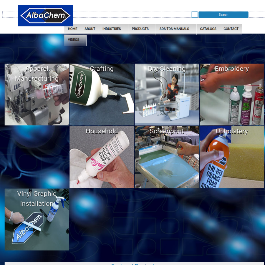 albachem.com homepage screenshot