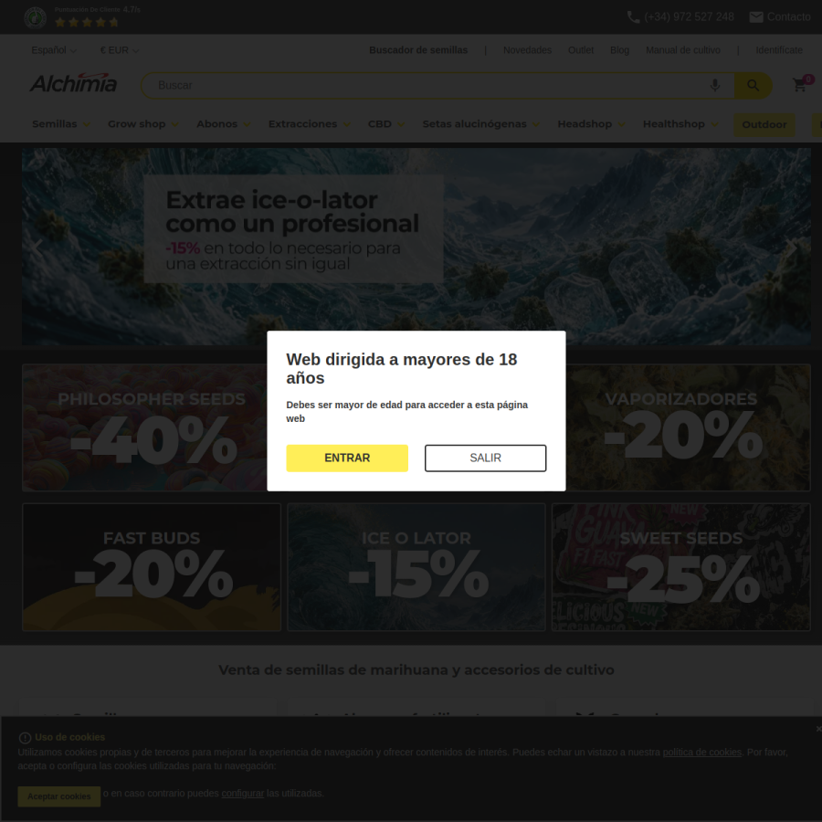 alchimiaweb.com homepage screenshot