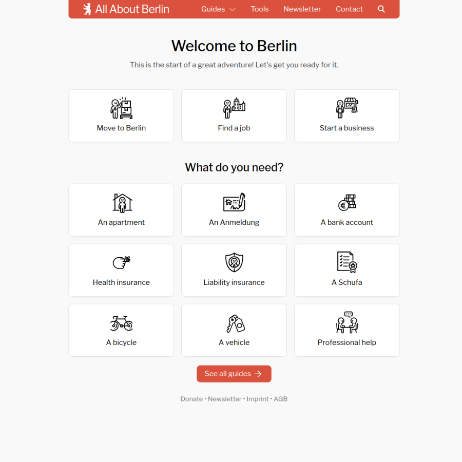 allaboutberlin.com homepage screenshot