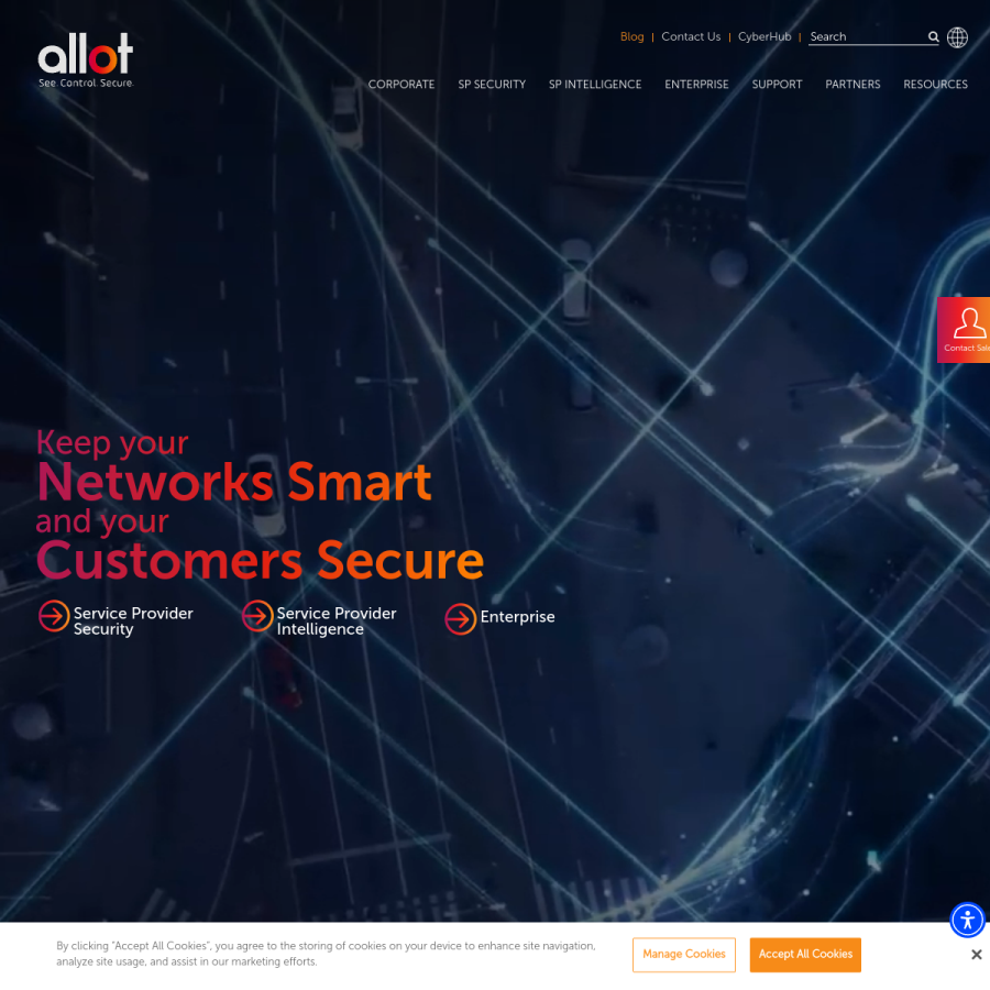 allot.com homepage screenshot