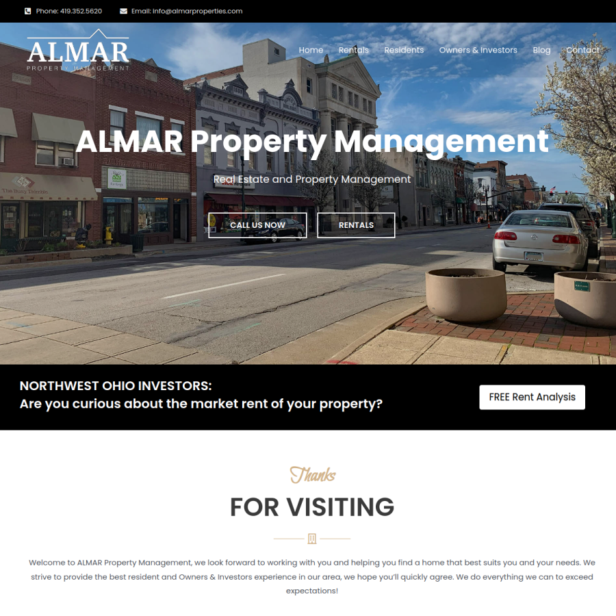 almarproperties.com homepage screenshot