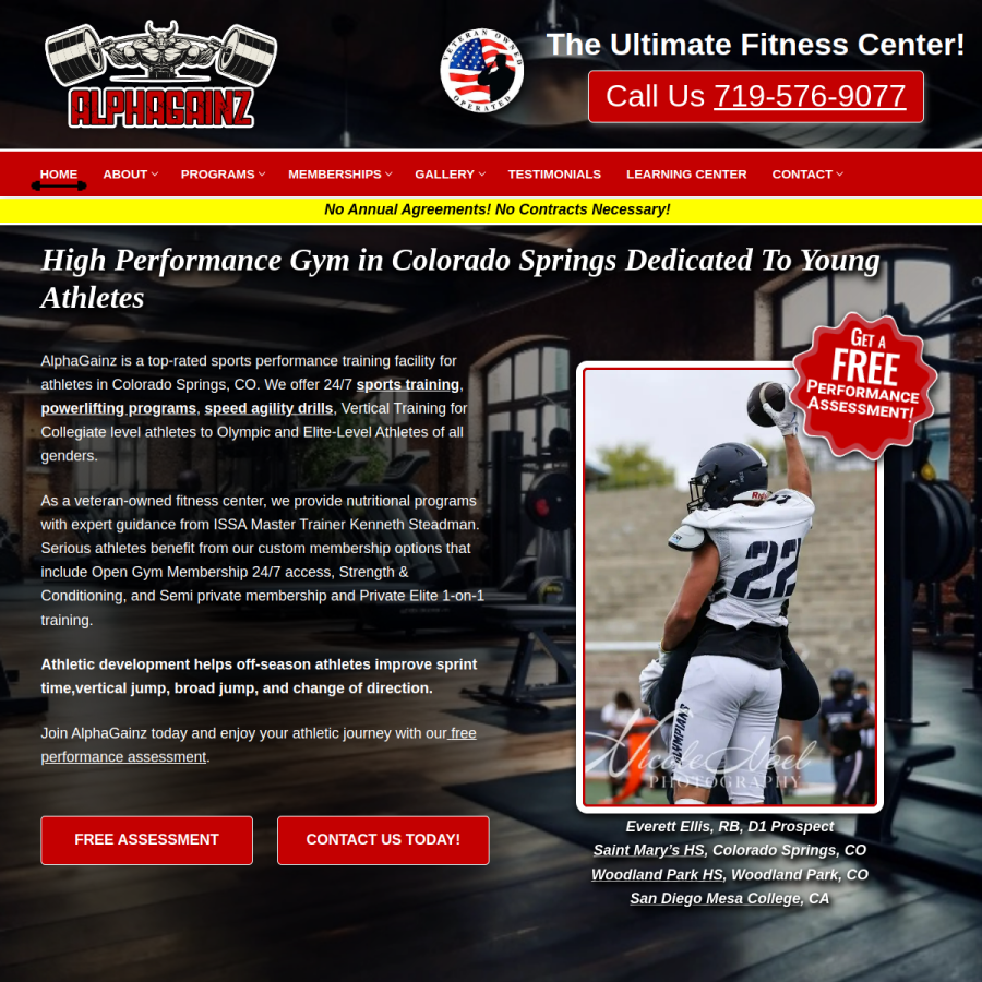 alphagainzllc.com homepage screenshot
