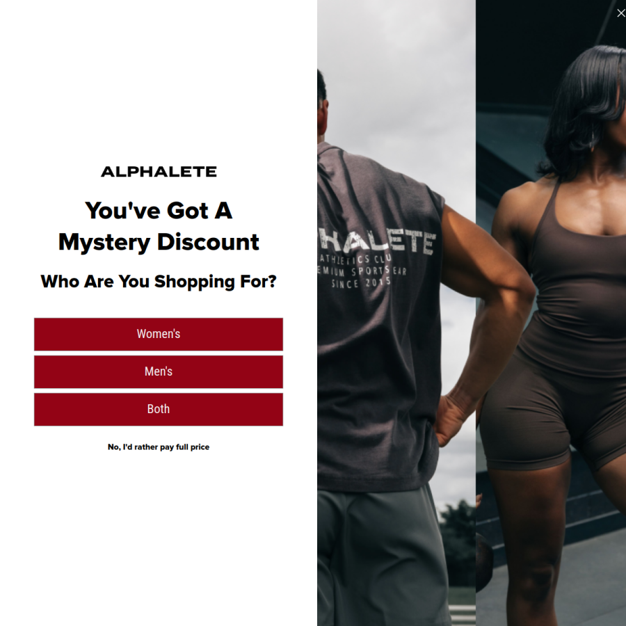 alphaleteathletics.com homepage screenshot