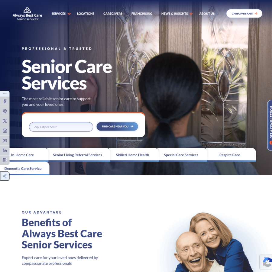 alwaysbestcare.com homepage screenshot