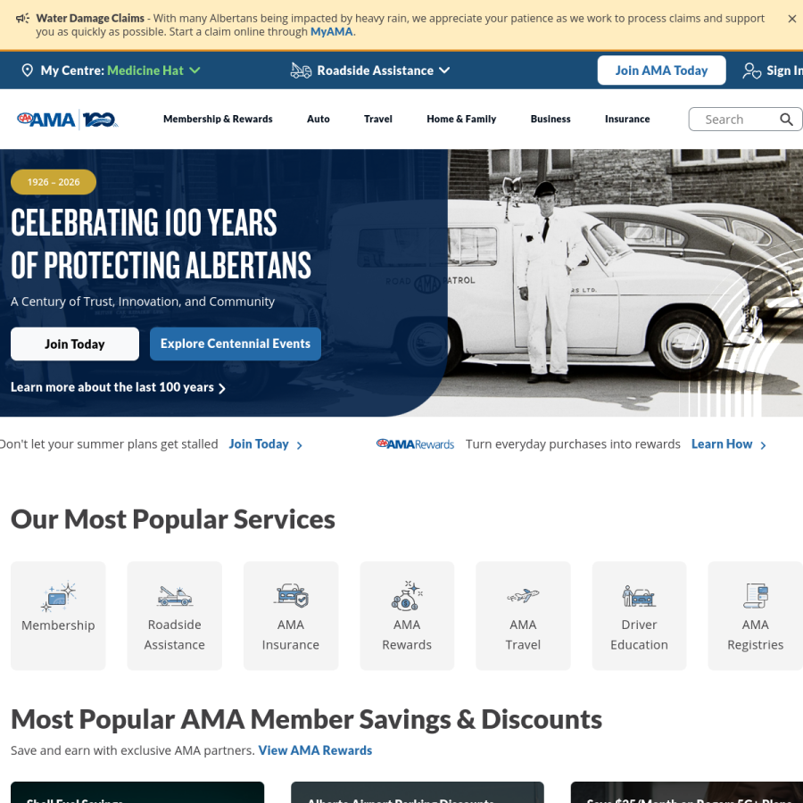 ama.ab.ca homepage screenshot