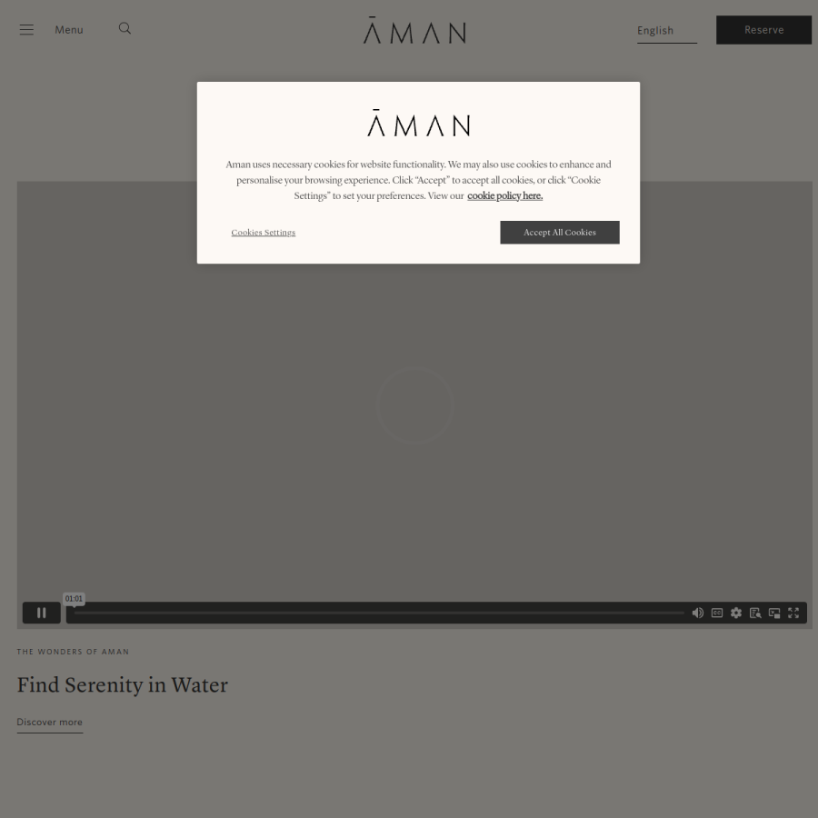 aman.com homepage screenshot