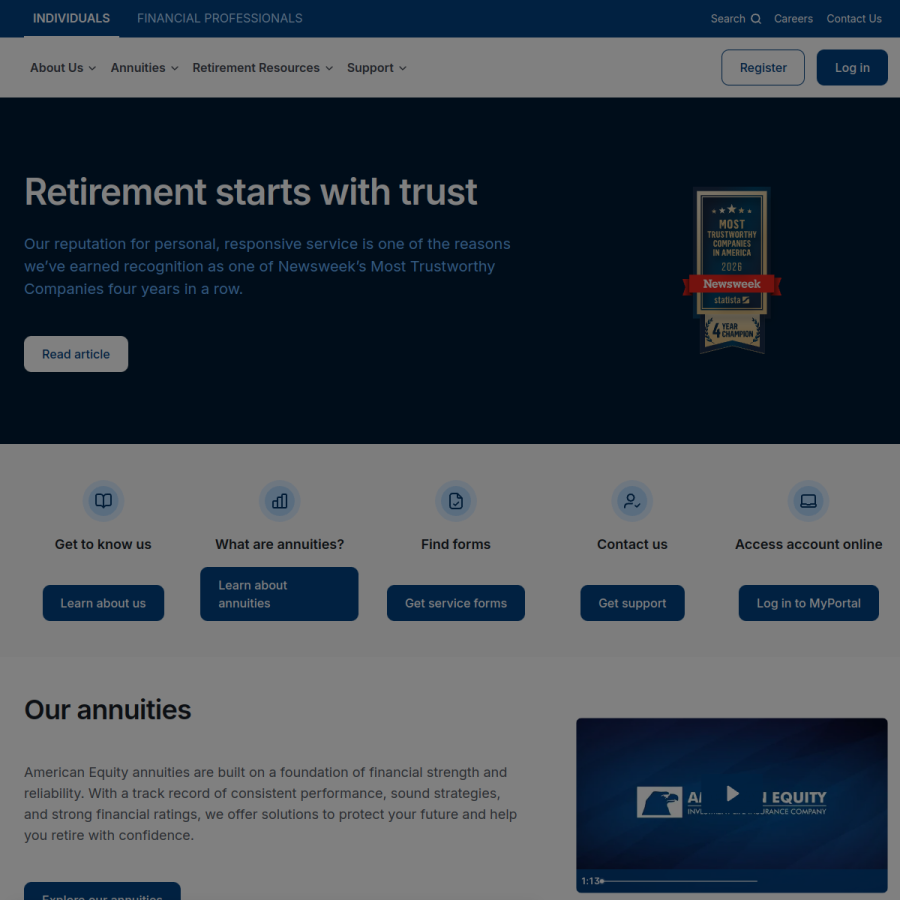 american-equity.com homepage screenshot