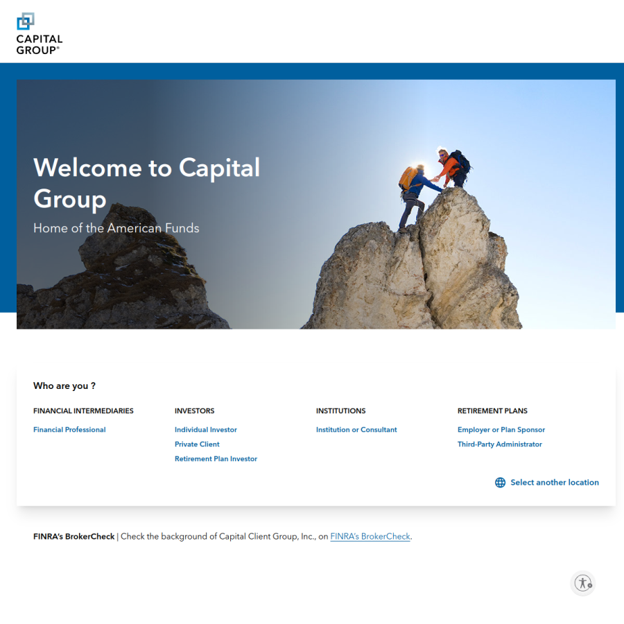 americanfunds.com homepage screenshot