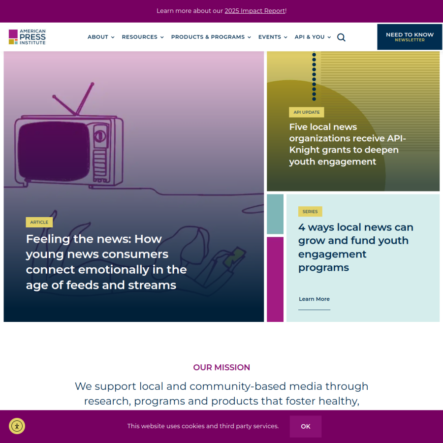 americanpressinstitute.org homepage screenshot