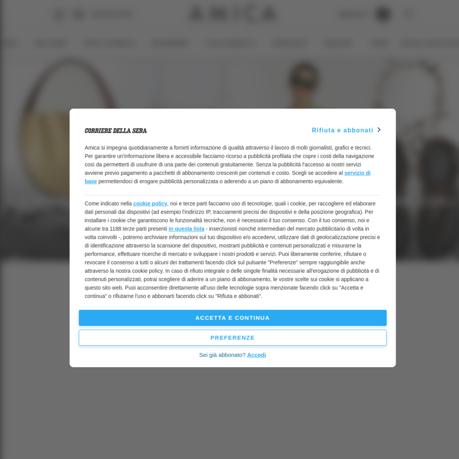 amica.it homepage screenshot
