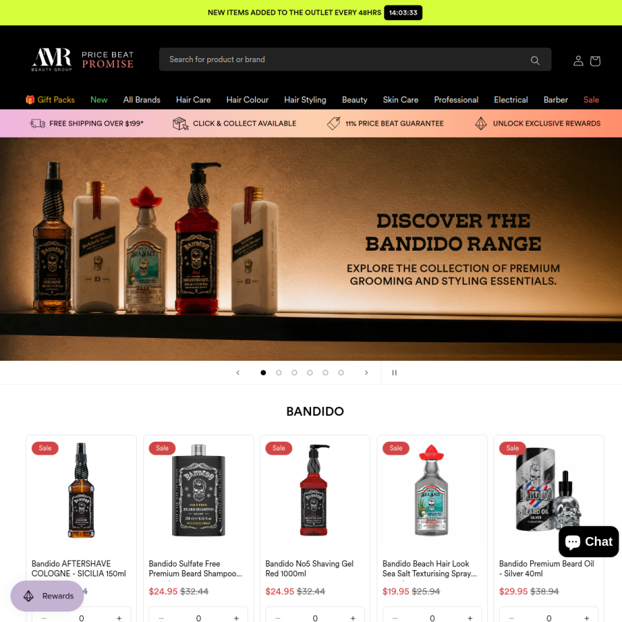 amr.com.au homepage screenshot