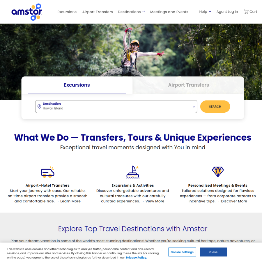 amstardmc.com homepage screenshot
