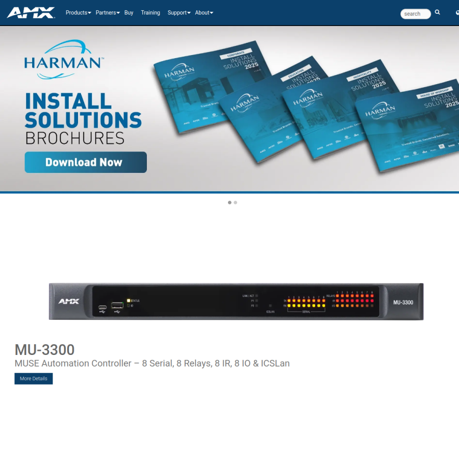 amx.com homepage screenshot