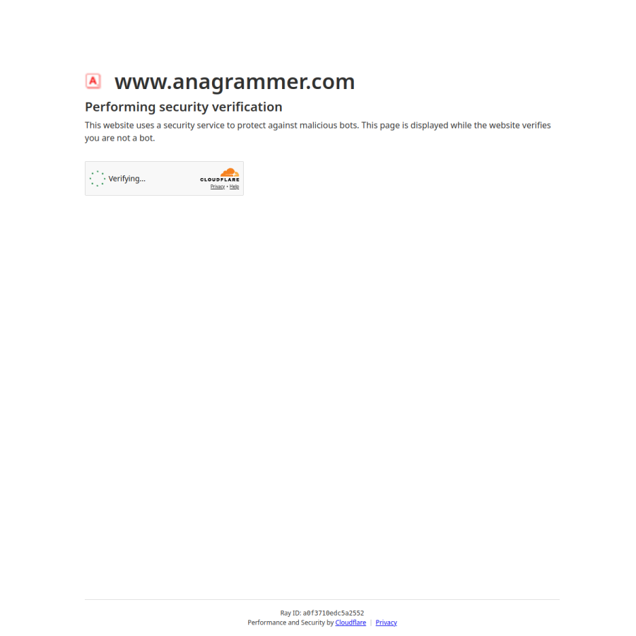 anagrammer.com homepage screenshot