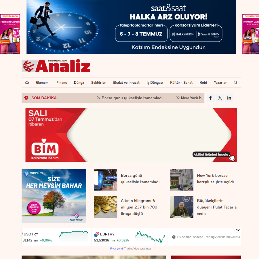 analizgazetesi.com.tr homepage screenshot