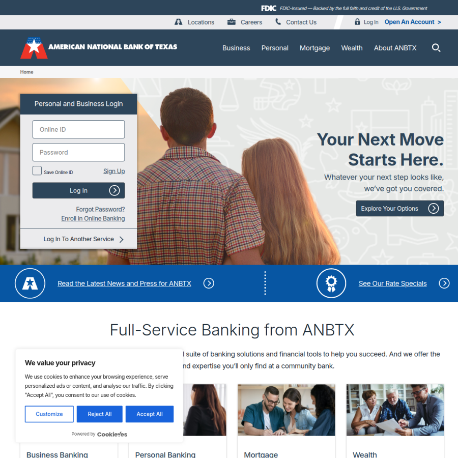 anbtx.com homepage screenshot