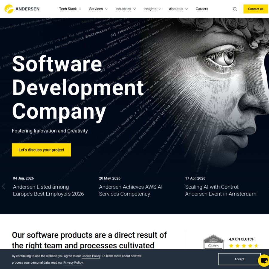 andersenlab.com homepage screenshot
