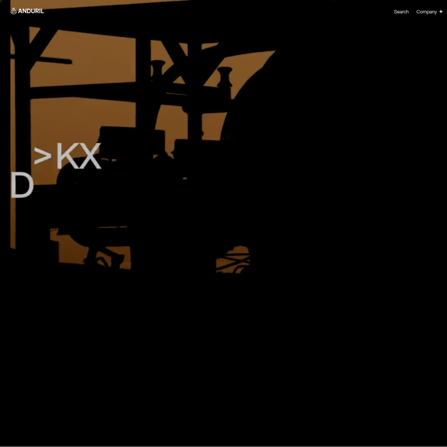 anduril.com homepage screenshot