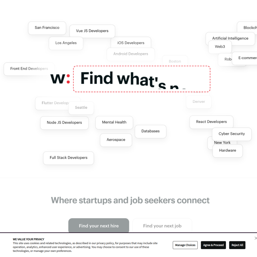 angel.co homepage screenshot