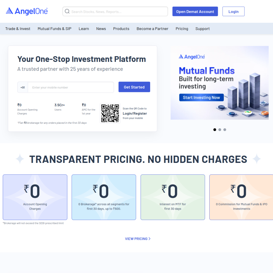 angelone.in homepage screenshot