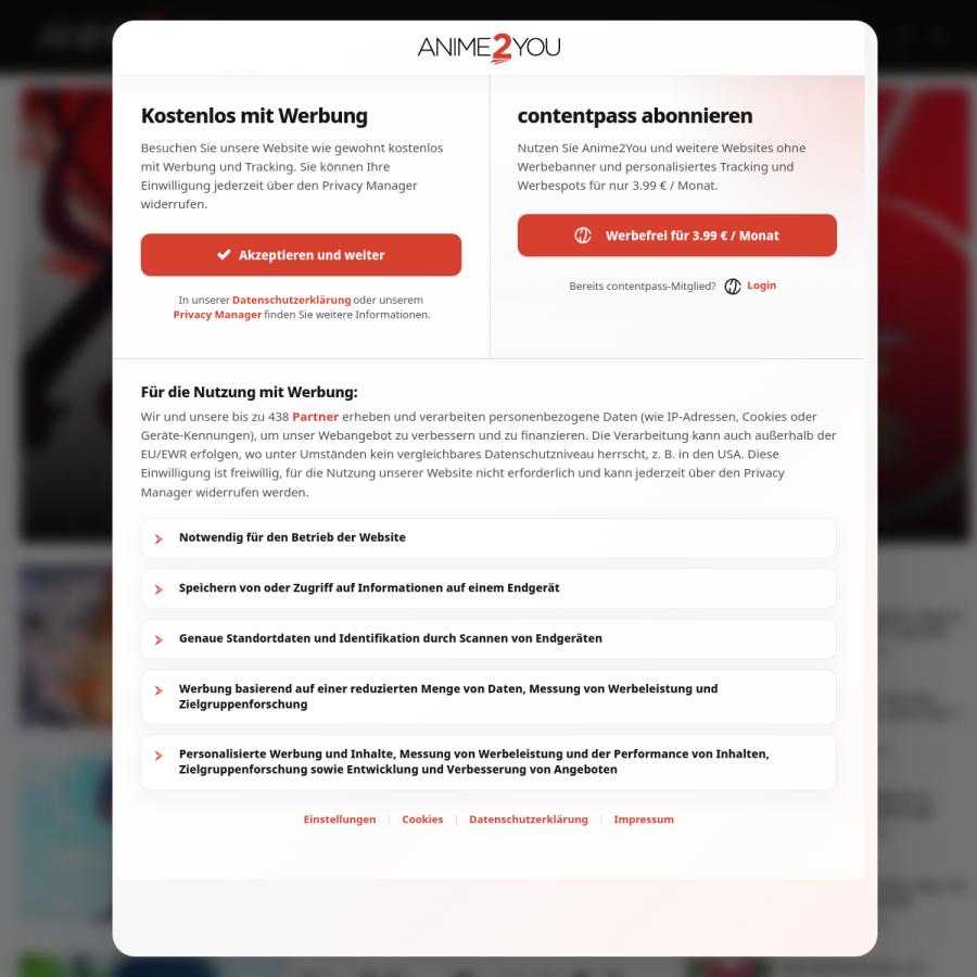 anime2you.de homepage screenshot