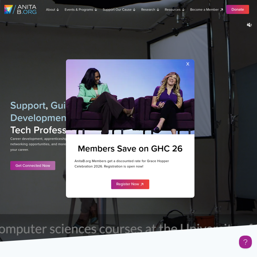 anitab.org homepage screenshot