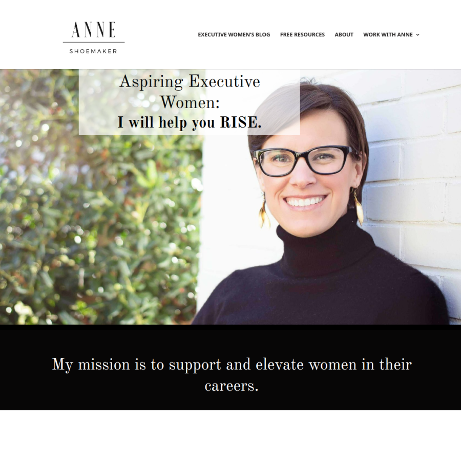 anneshoemaker.com homepage screenshot