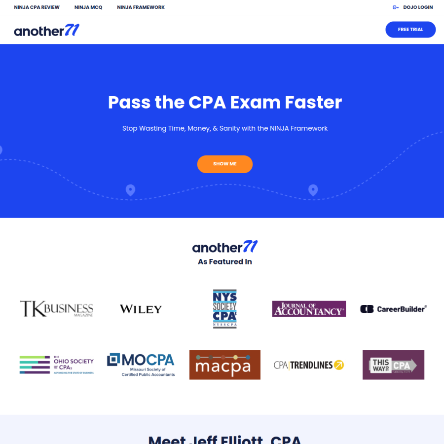 another71.com homepage screenshot