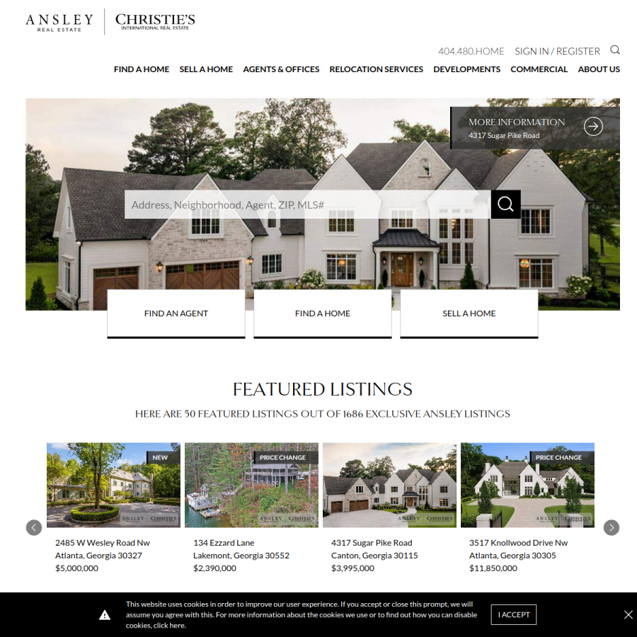 ansleyre.com homepage screenshot