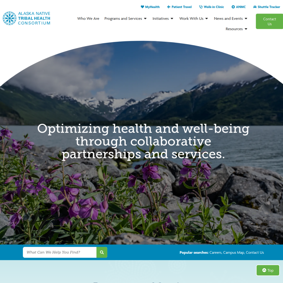 anthc.org homepage screenshot