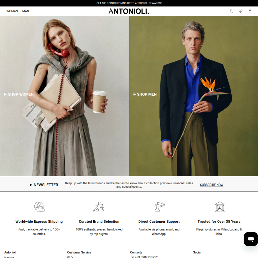antonioli.eu homepage screenshot